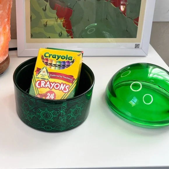 Wicked Glass Decor Elphaba Green Decorative Container - Picture 5 of 8